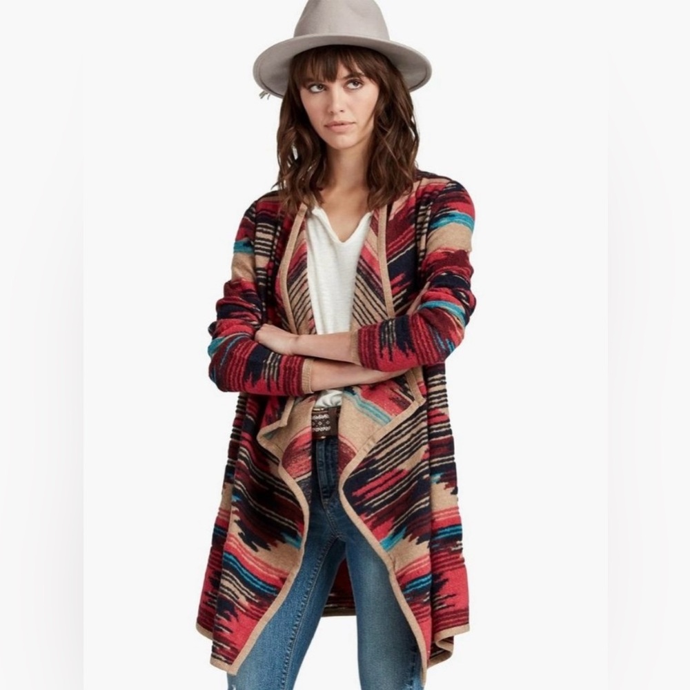 Lucky Brand | Aztec Drape Cardigan